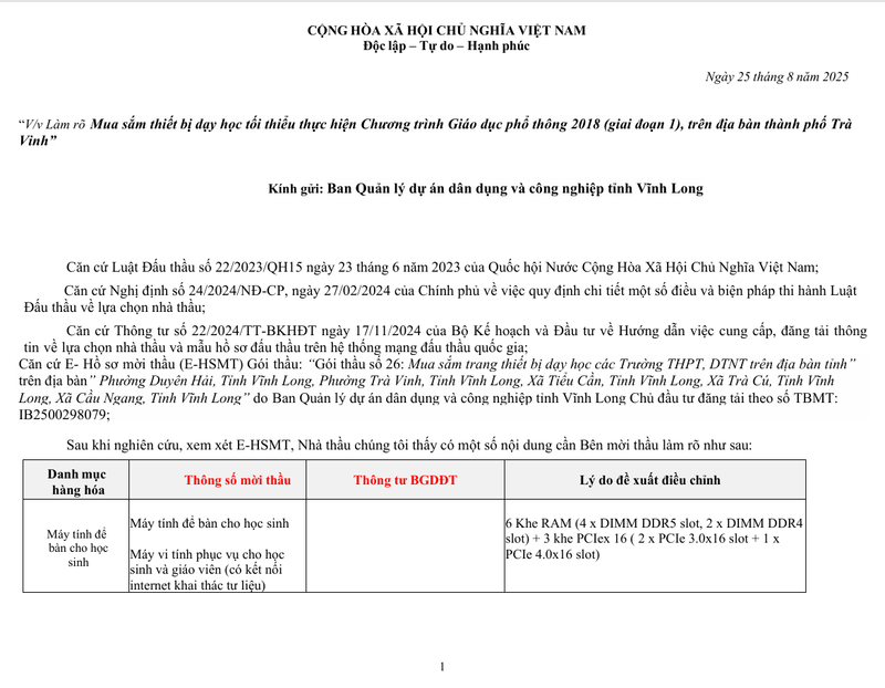 Một phần kiến nghị của nhà thầu. Nguồn MSC 22-9150.png
