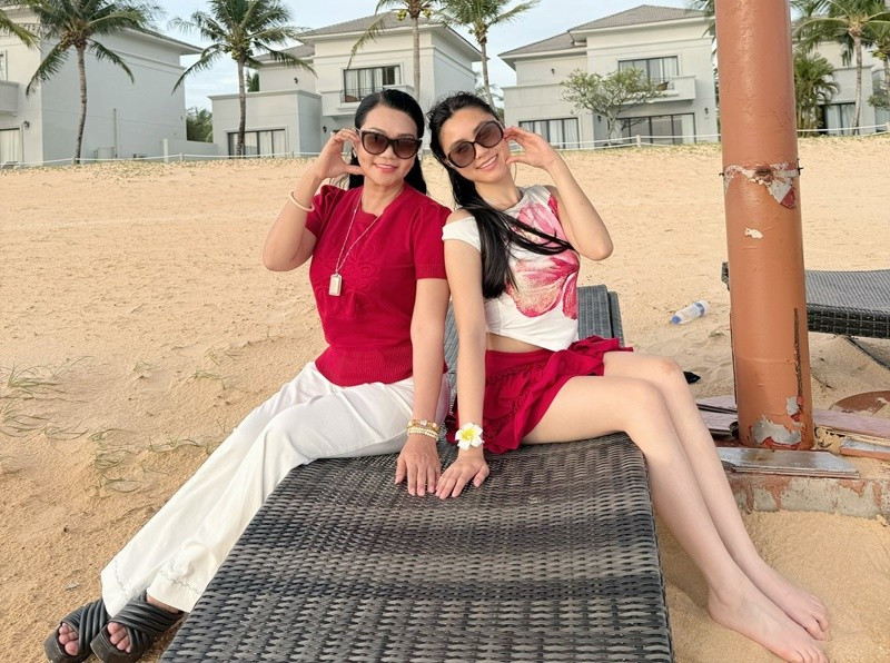 Nhiều khán giả nhận xét nhan sắc của Hà Tiên không thua kém hot girl. Ảnh: FB Ngọc Huyền. huyen2.jpg