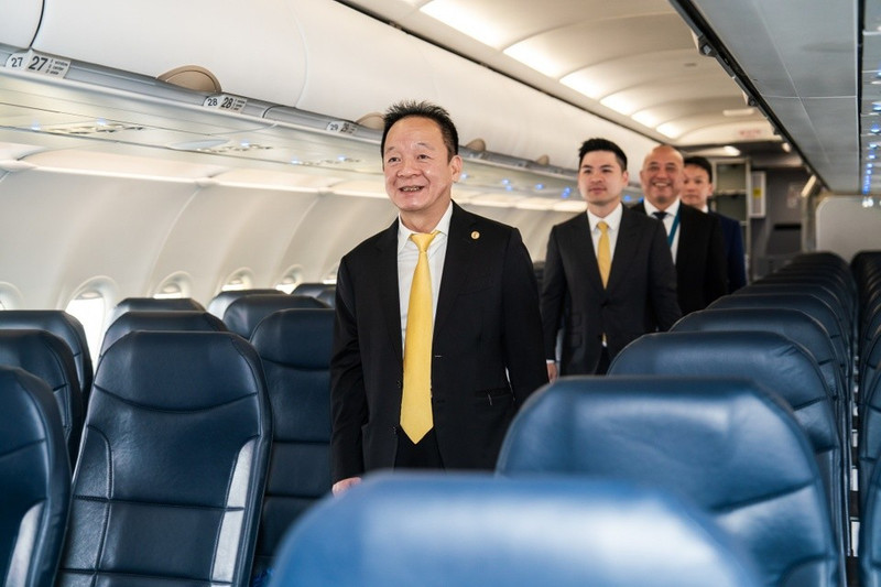 Ông Đỗ Quang Hiển (tức bầu Hiển) đang thể hiện tham vọng lớn trong việc xây dựng hệ sinh thái hàng không toàn diện. Ảnh: VU.