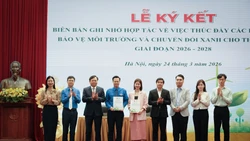 Quỹ Vì tương lai xanh cùng Đoàn Thanh niên Bộ Nông nghiệp & Môi trường chung tay thúc đẩy sáng kiến xanh