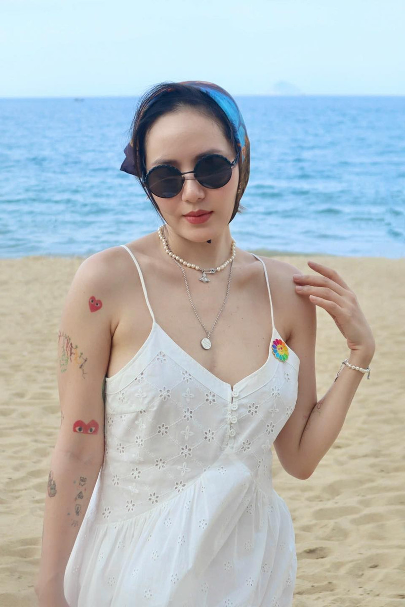 Phương Linh khá kín tiếng về đời tư. Cô không chia sẻ chuyện tình cảm. Ảnh: FB Tran Phuong Linh 5.jpg