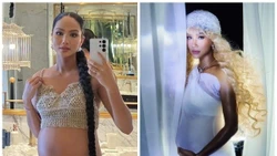 Vóc dáng đẹp mỹ mãn của bà bầu năng động nhất showbiz Việt 