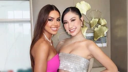 Hoa hậu Phương Linh gợi cảm, đọ sắc mỹ nhân Brazil ở Miss Cosmo 2025